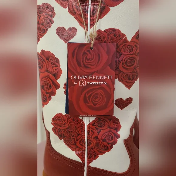 Olivia Benett×Twisted X Rose Cowboy Boots for Women - Picture 7 of 11